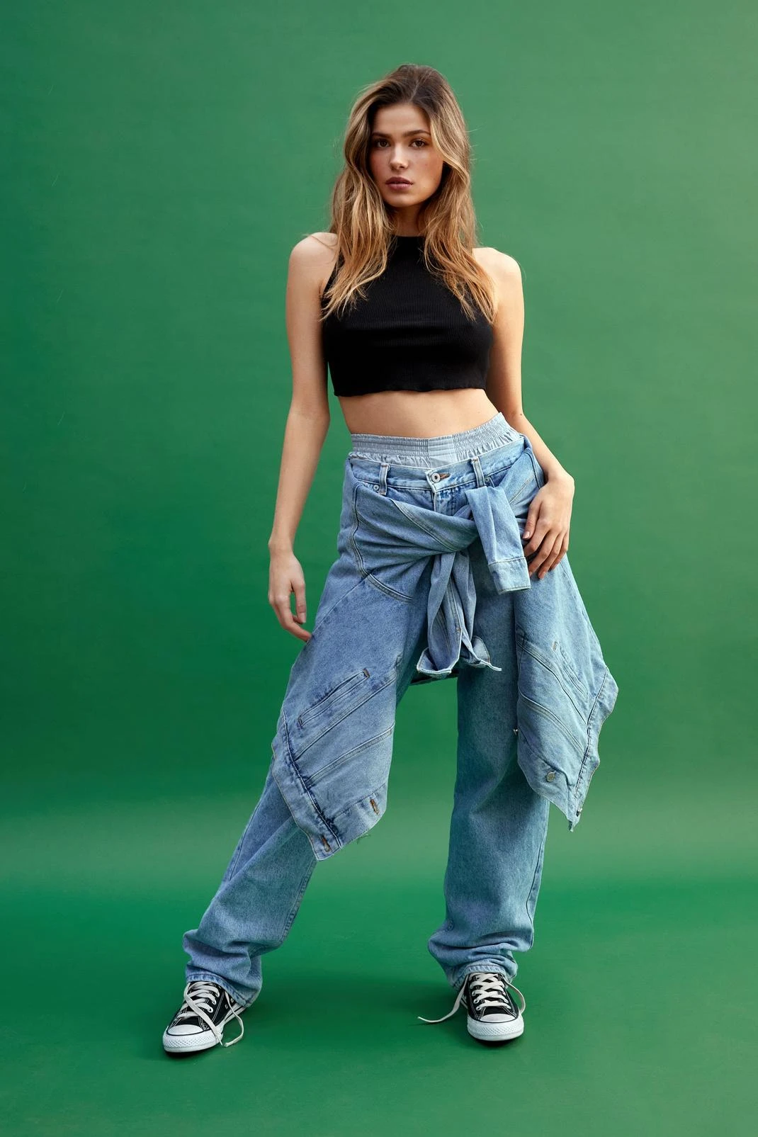 Ribbed Racer Tank Top - Image 2