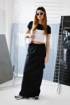 Slinky Short Sleeve Cropped T-shirt