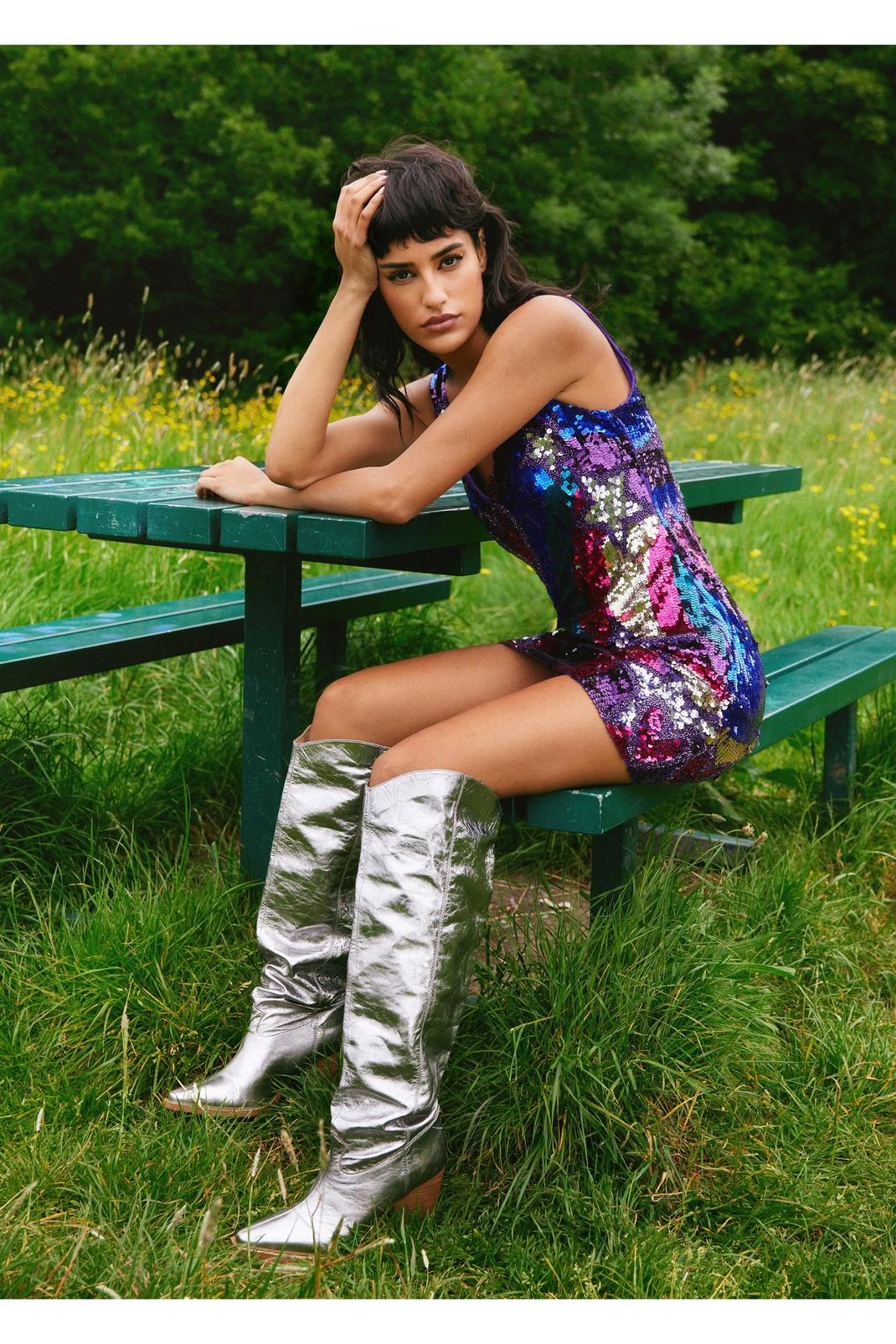 Sequin Star And Heart Mini Dress - Image 5