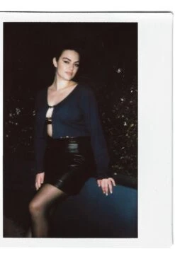 Plus Size Ribbed Chain Detail Cardigan