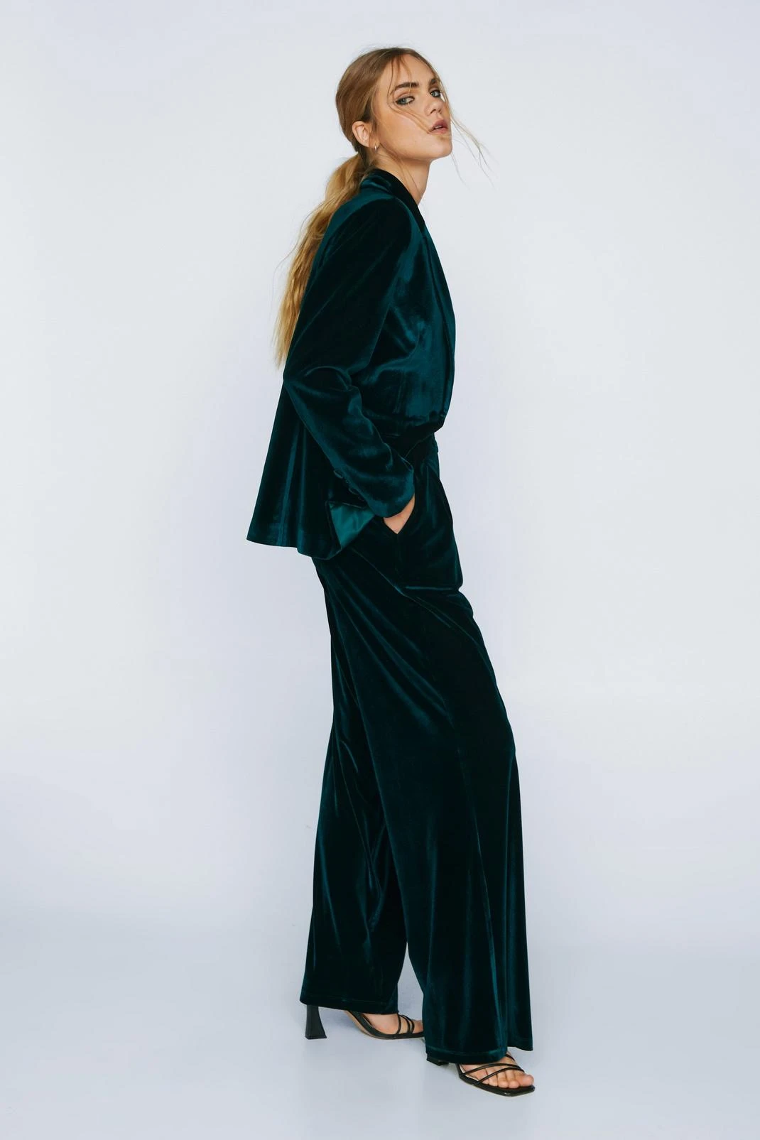 Velvet Tailored Pants - Image 2