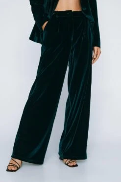 Velvet Tailored Pants
