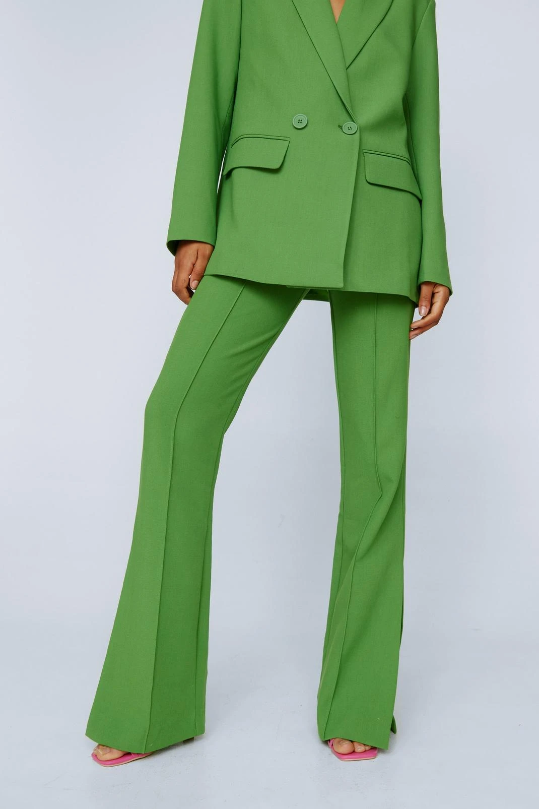 Tailored Pants With Side Splits - Image 4