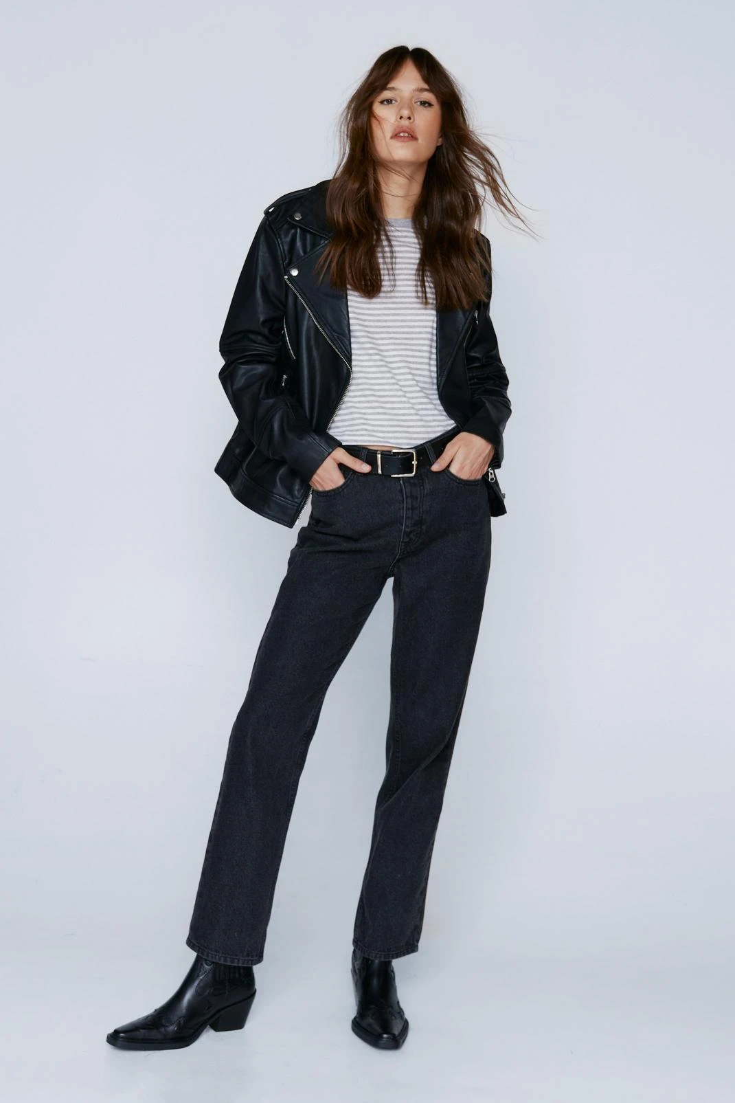 Relaxed Fit Stripe Long Sleeve T-shirt