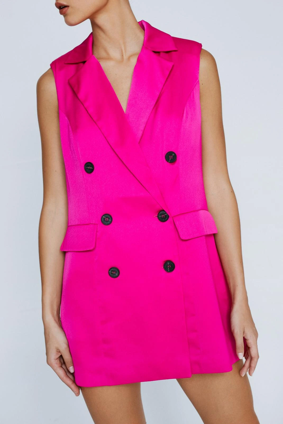 Petite Tailored Vest Mini Dress - Image 6