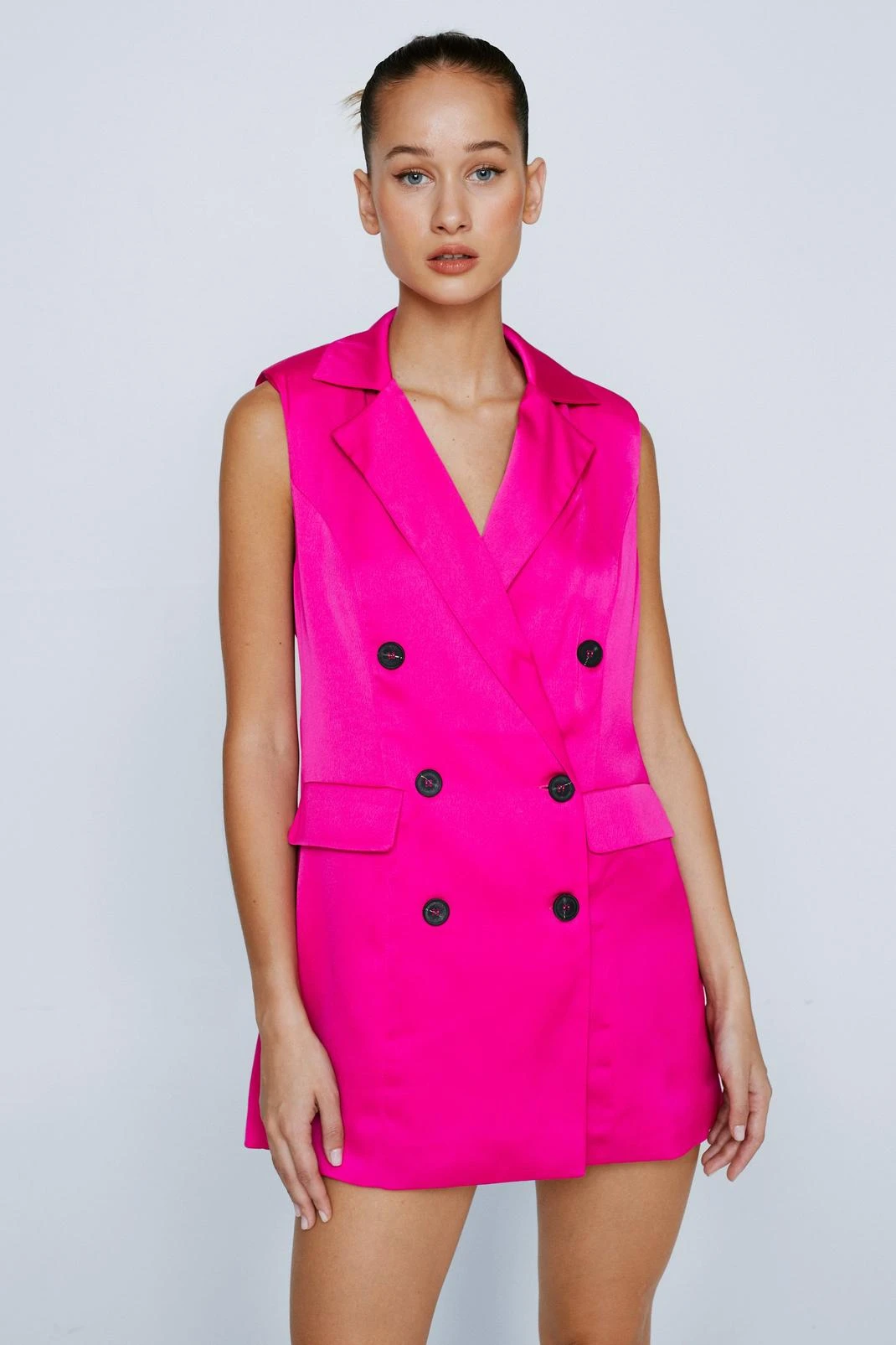 Petite Tailored Vest Mini Dress - Image 4