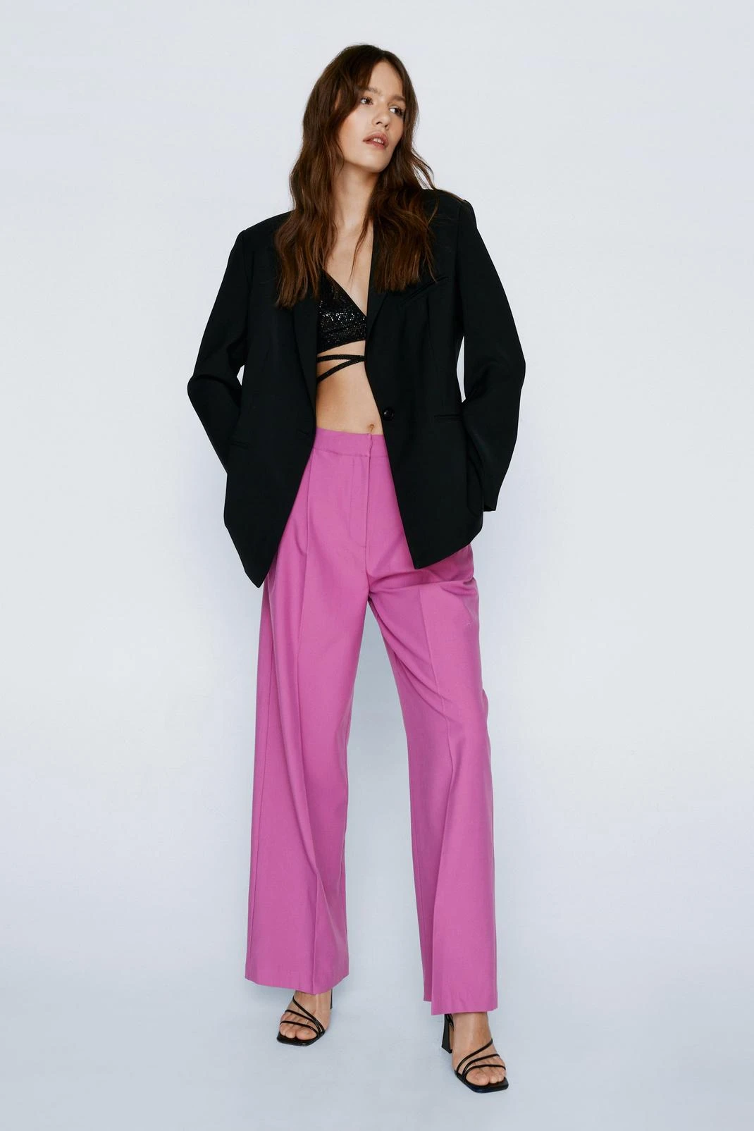 Marled Tailored Pleat Front Pants - Image 7