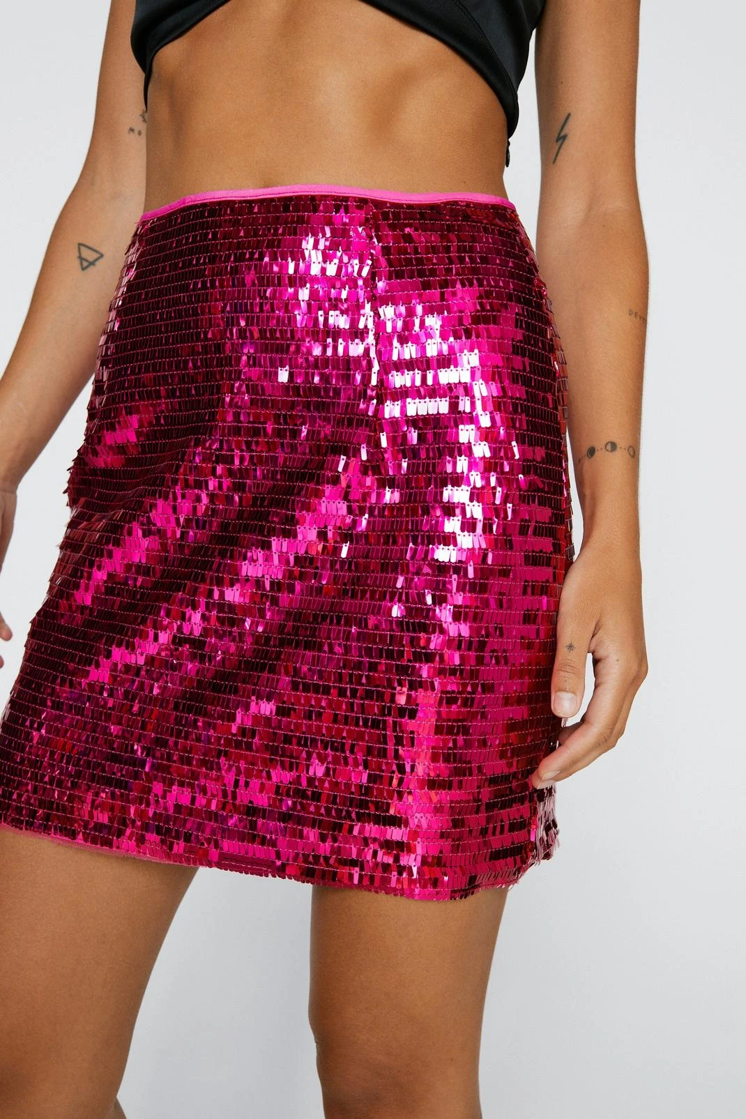 Petite Sequin Mini Pelmet Skirt - Image 2