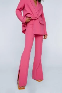 Tailored Pants With Side Splits