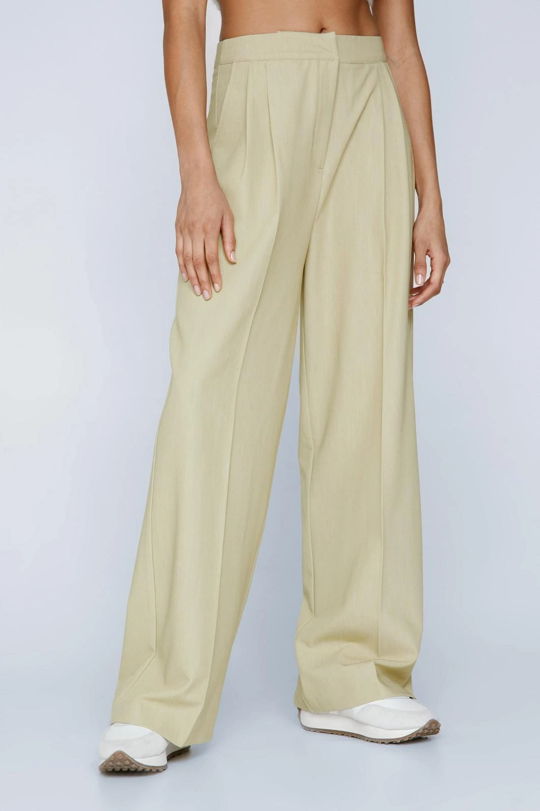 Marled Tailored Pleat Front Pants - Image 5