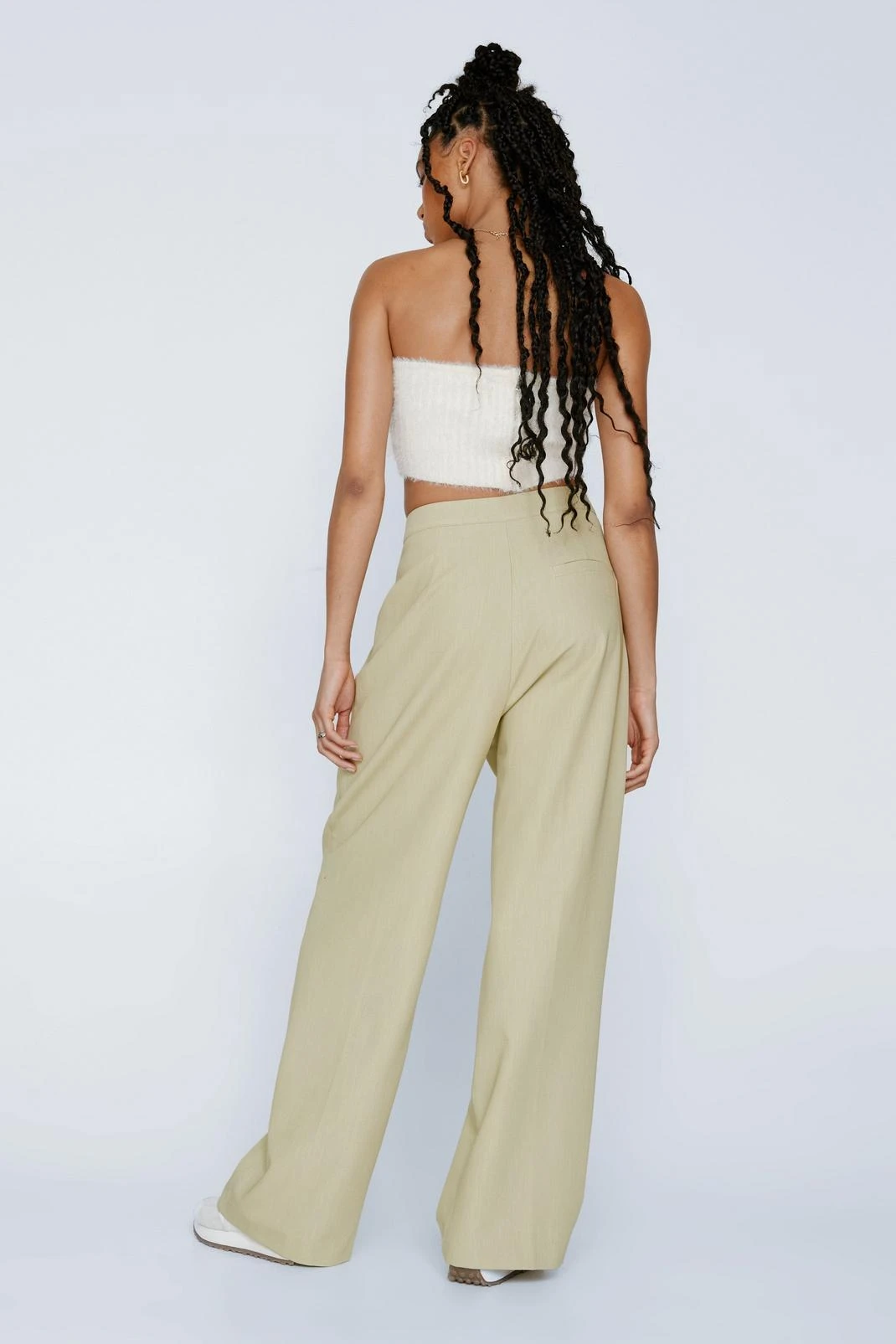 Marled Tailored Pleat Front Pants - Image 6