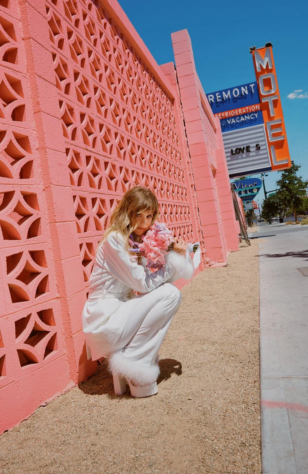 Flared Pants With Feather Trims - Image 9