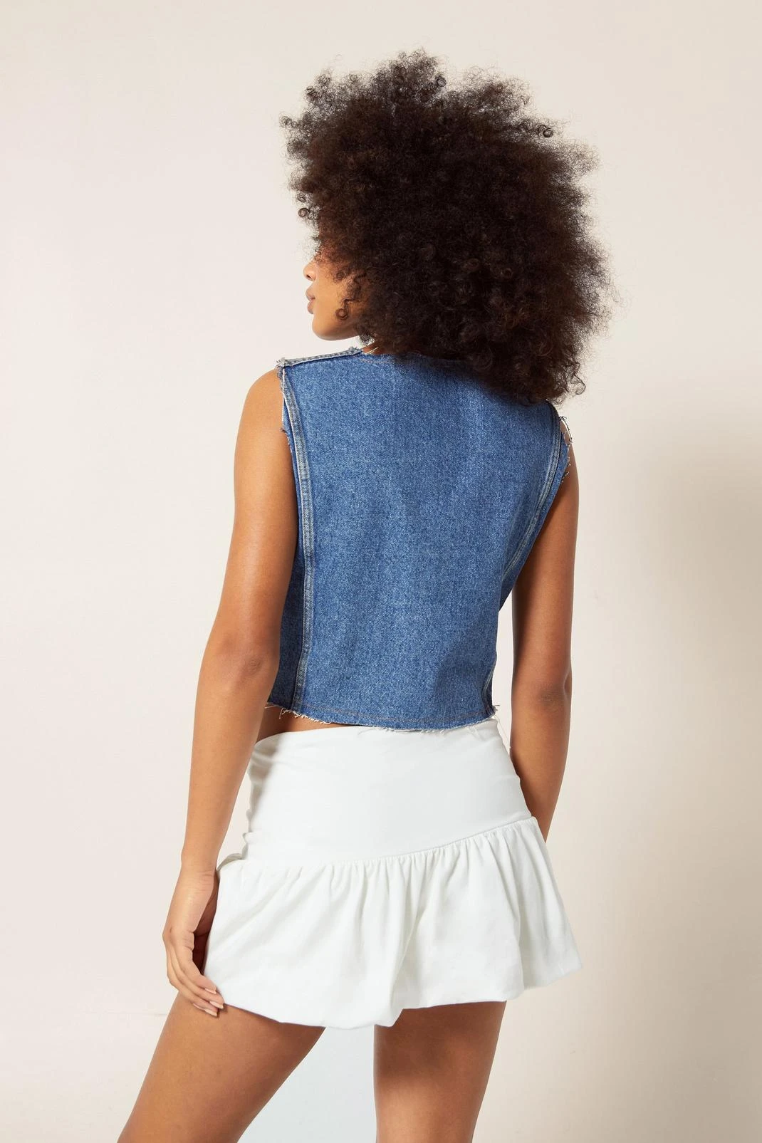 Ruffle Mid Rise Skirt - Image 2