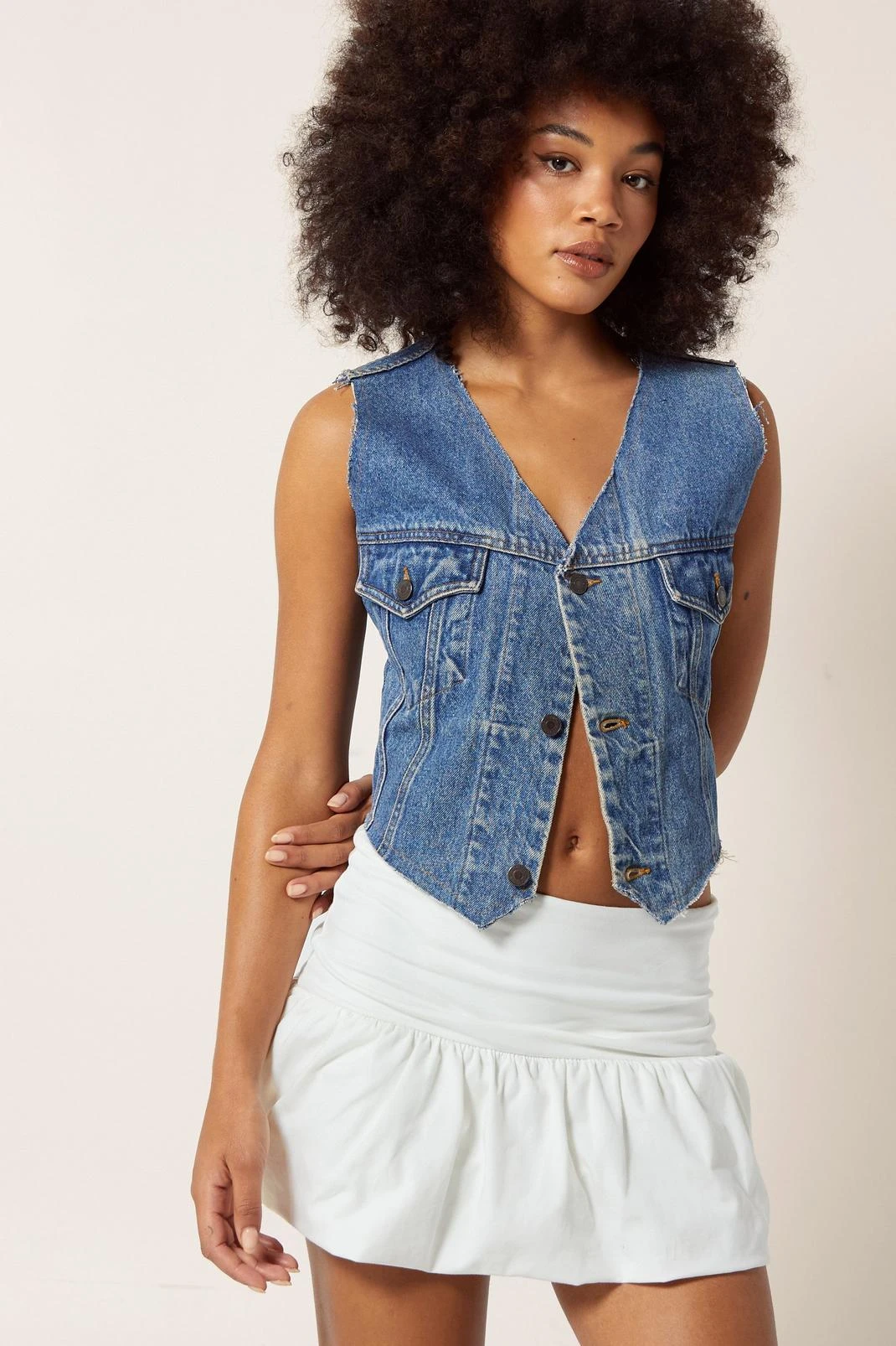 Ruffle Mid Rise Skirt - Image 4